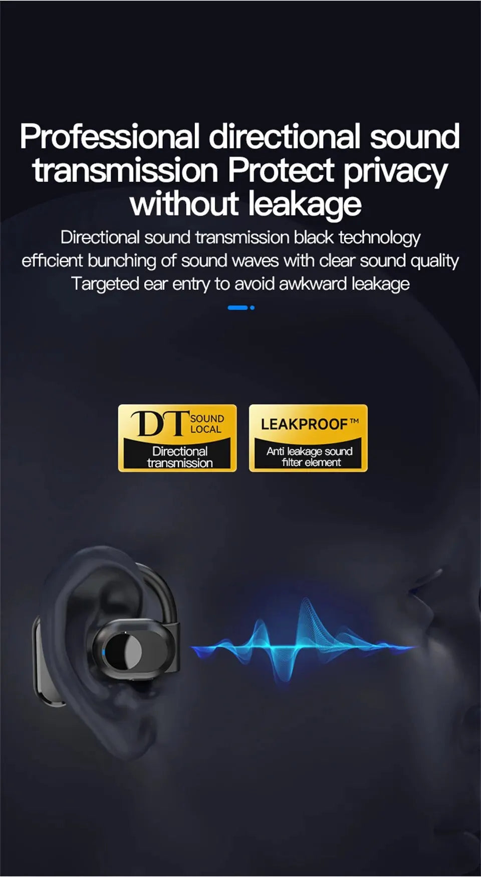 STTKGZD Air Conduction Headset - Magsafe Accessories for Safe Commutes