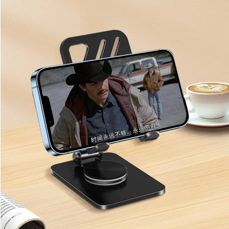 B-SJ24 Aluminum Foldable Desk Phone & Tablet Holder – Universal Metal Stand
