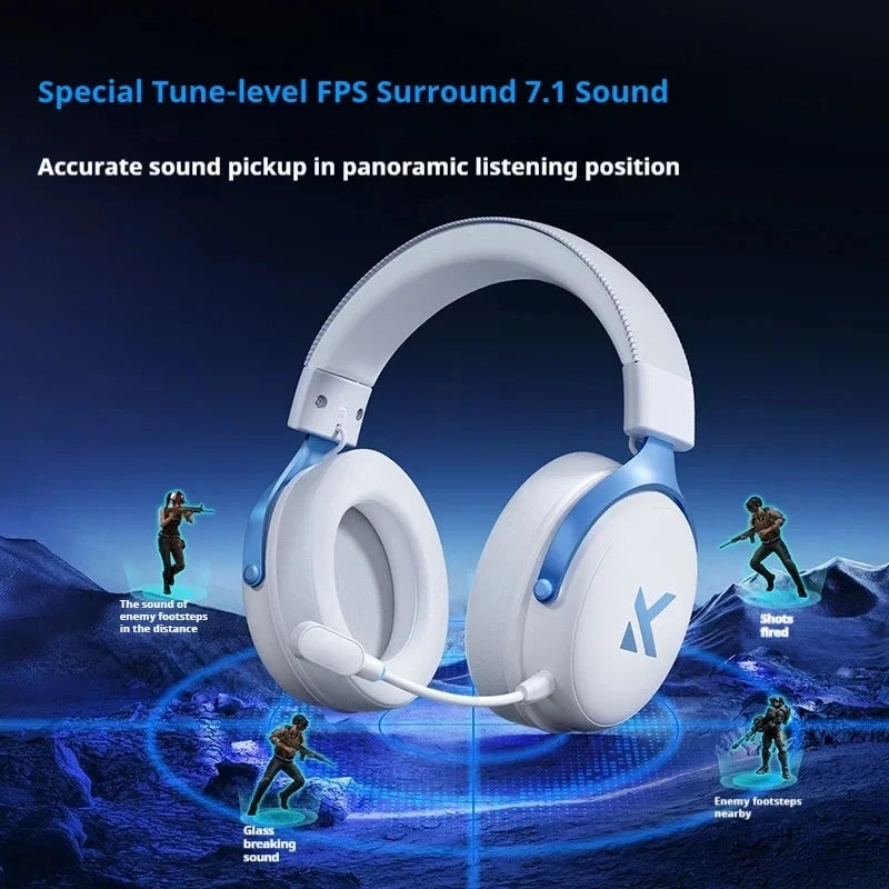 MCHOSE V9 Pro Gaming Headset Tri-Mode Wireless ANC 7.1 Surround
