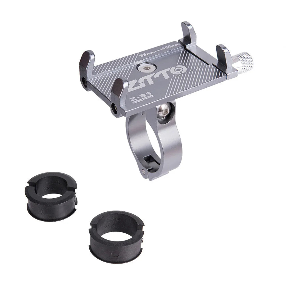 360° Aluminum Alloy Bike Phone Holder – MTB Motorcycle Handlebar GPS Mount
