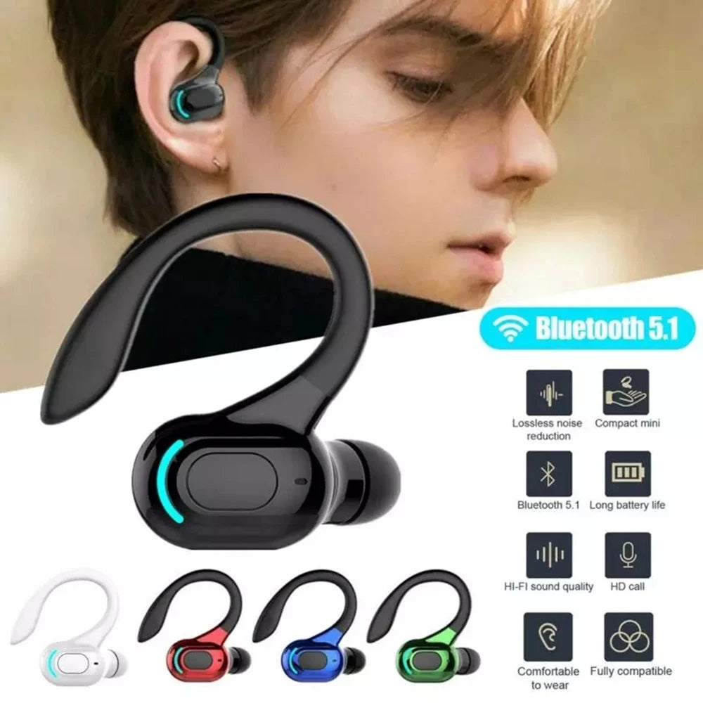 DISOUR M-F8 Wireless Ear-Hook Headset - Best Headphones for iPhone and Samsung