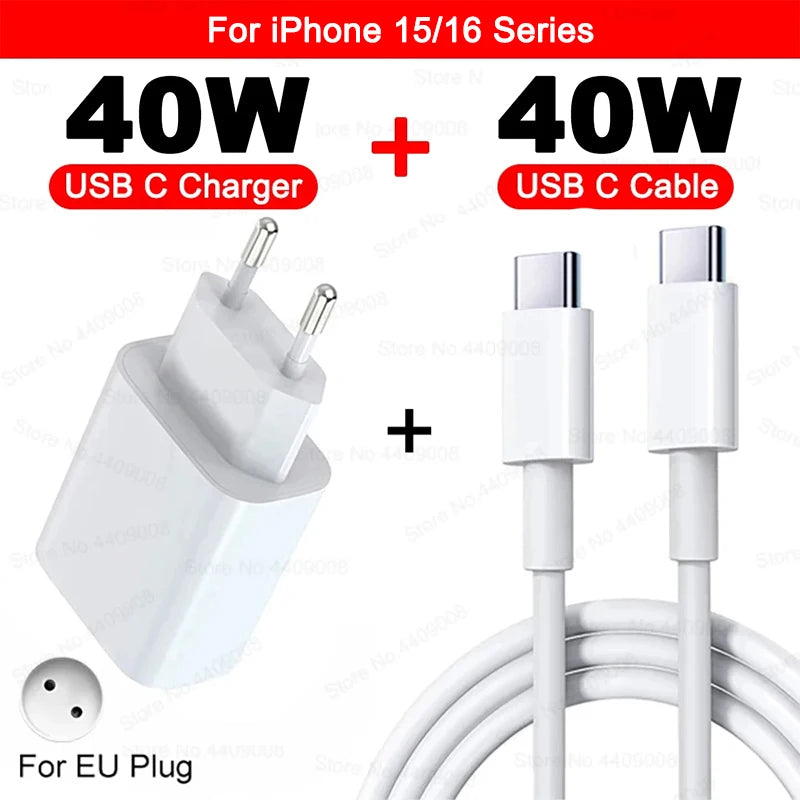 Buy Best 40W Fast Charger 2026 - USB C PD Quick Charging Kit | Free Shipping & Fast Delivery