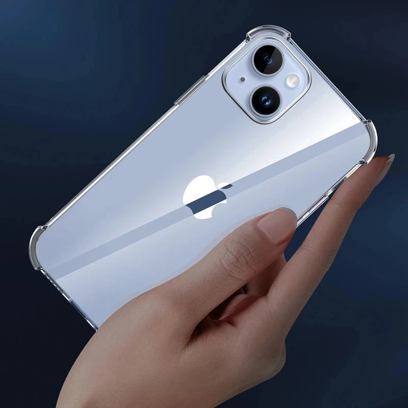 Shockproof Clear Silicone iPhone Case | Protect Your iPhone 7-15 Pro Max