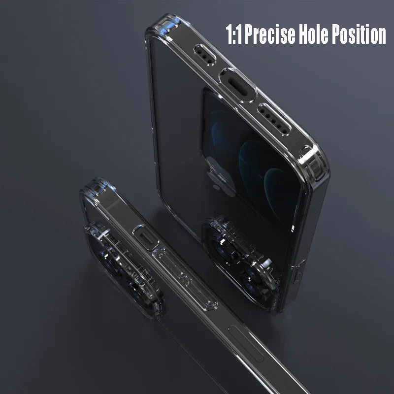 Balsam Luxury Tempered Glass Clear Case iPhone 16 15 14 13 12 11 X XR XS SE 8 7 Shockproof Cover
