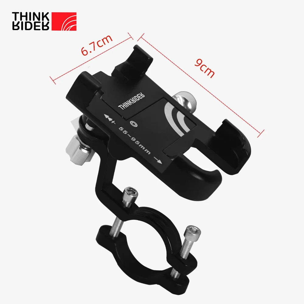 ThinkRider Anti-Vibration Bike Phone Mount for Mountain Bike, Road Bike & E-Bike