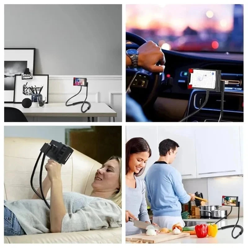 Racing Car Phone Holder – Carbon Fiber Air Vent Mount Auto-Adjust 360° Rotate
