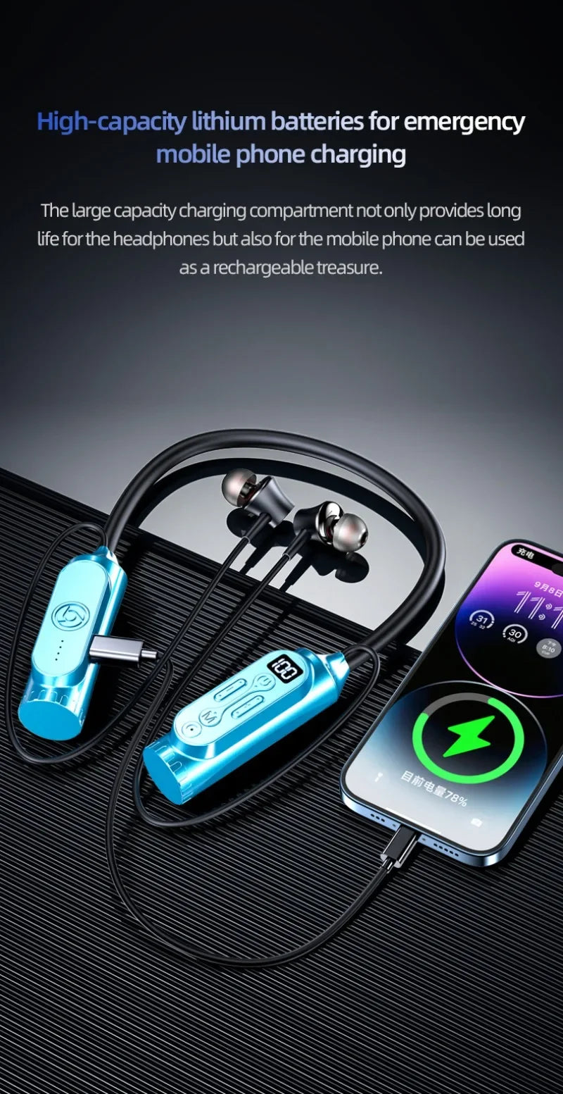 Luxuglow Bluetooth Earphones with Power Bank - Long Battery Life