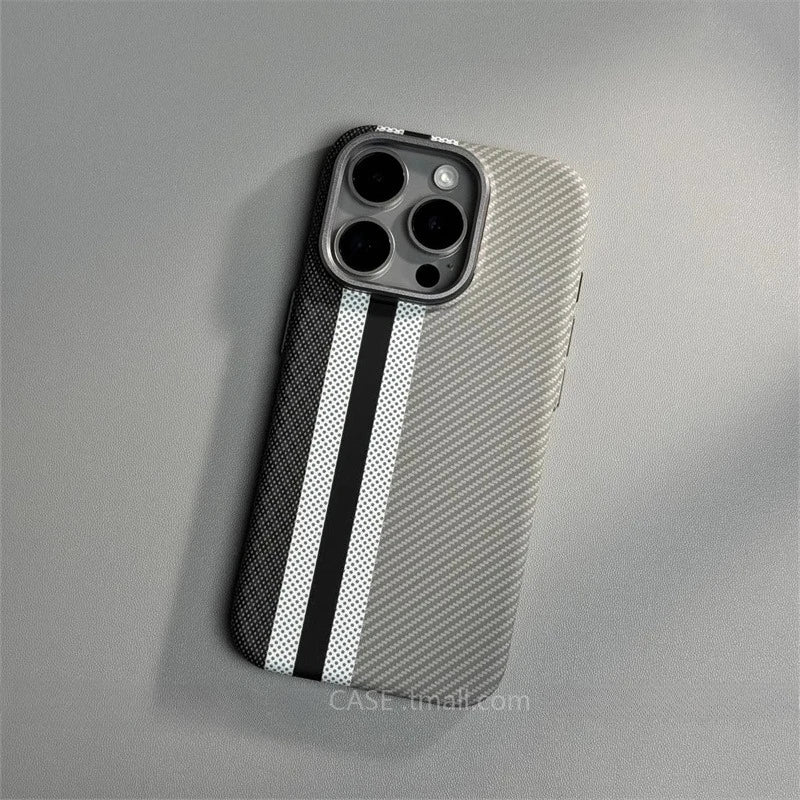 Carbon Fiber MagSafe Case for iPhone 15/16/17 Pro Max – Camera Lens Protection