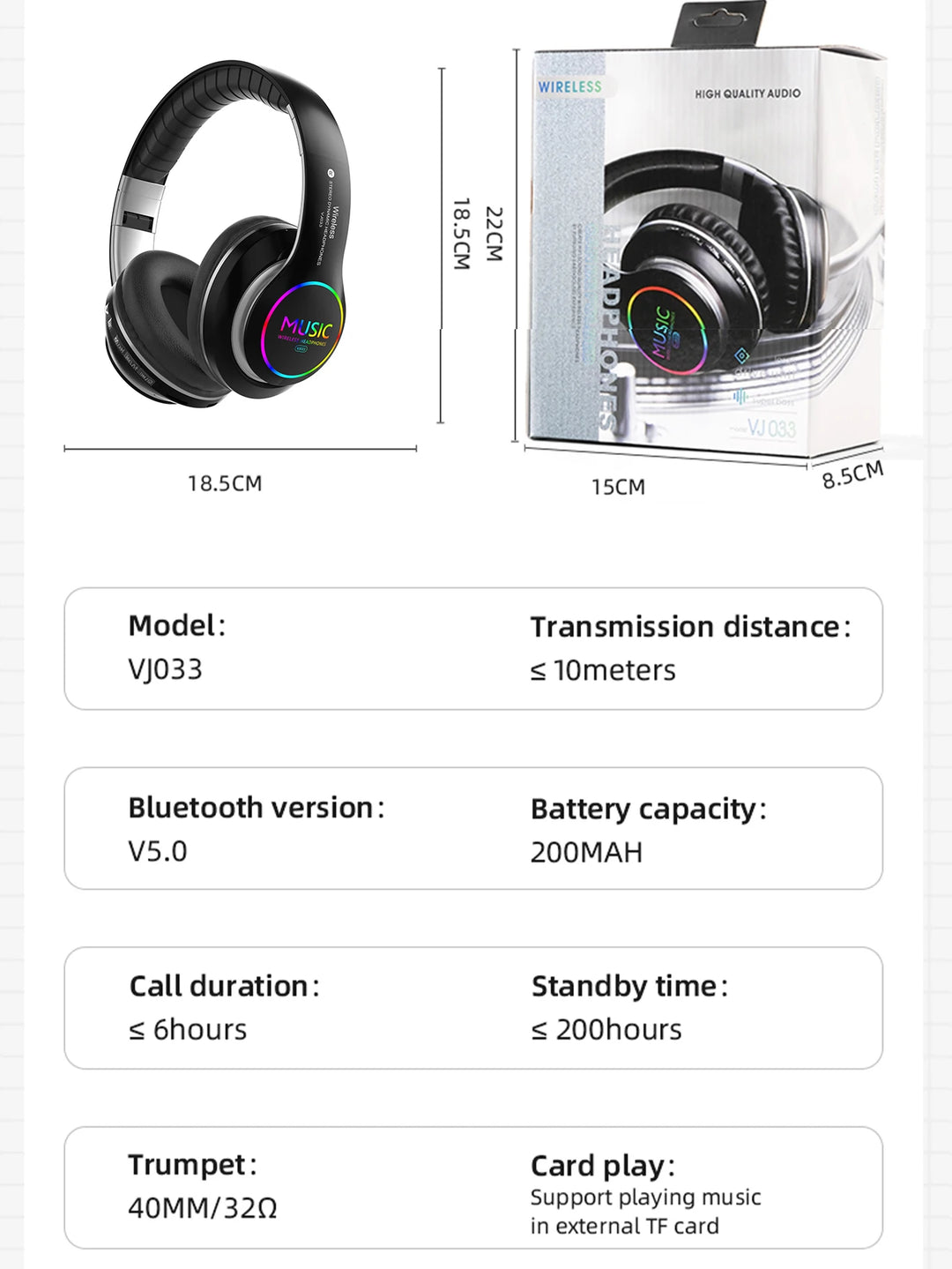 T-WOLF Wireless Bluetooth Headset - Daily Wear with Clarity & Convenience