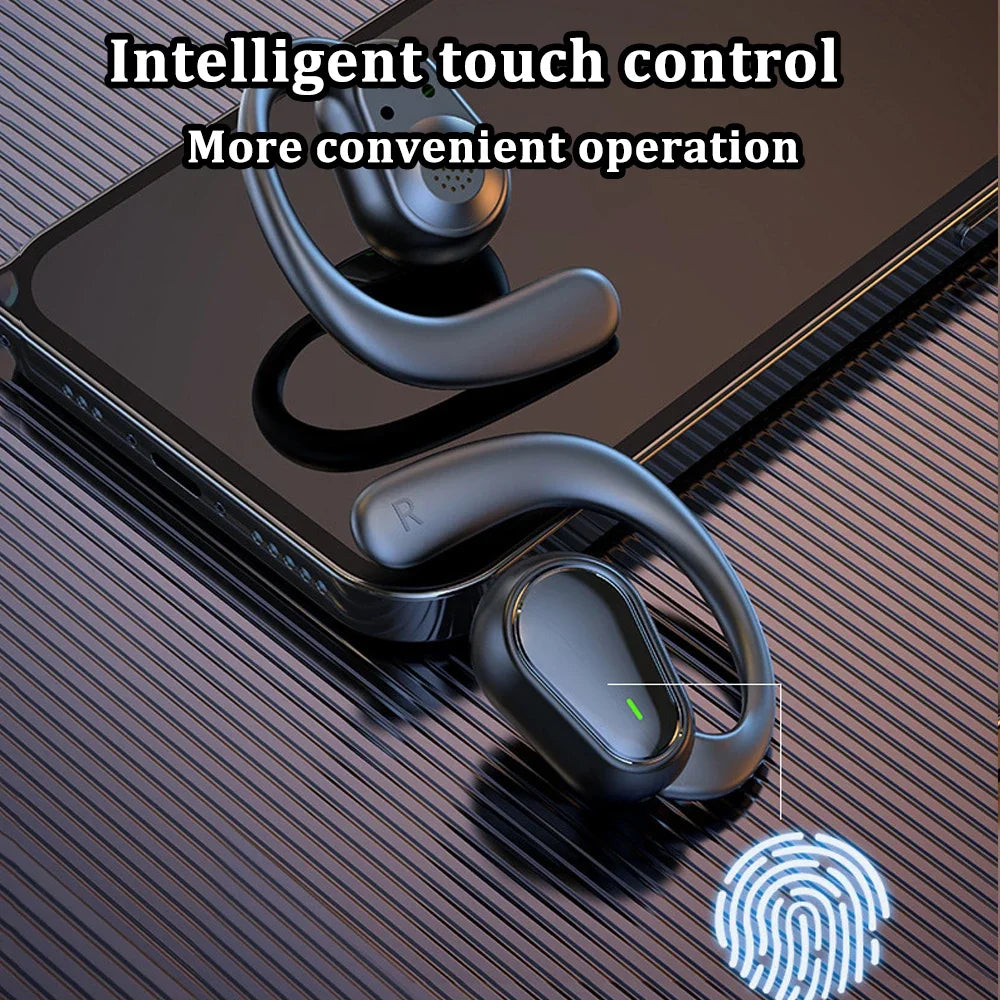 Waterproof Bluetooth Ear Hook Earphones with ANC