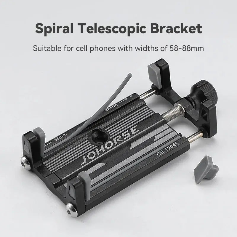 JOHORSE Aluminum Bike Phone Mount – Adjustable Non-Slip Holder