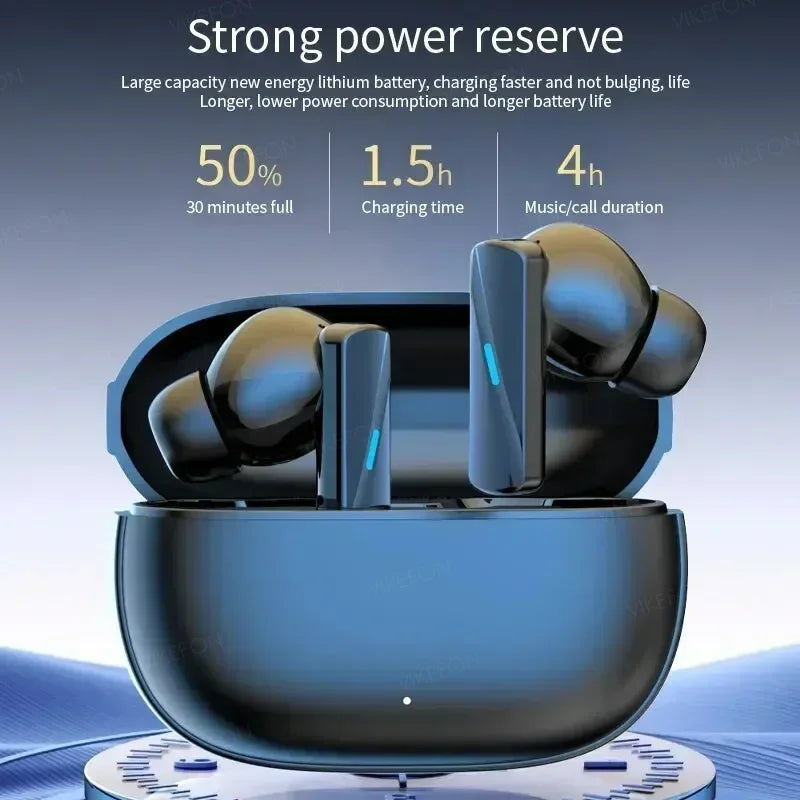 VIKEFON Wireless Earbuds with Noise Cancelling - Active Noise, Bluetooth, Mic