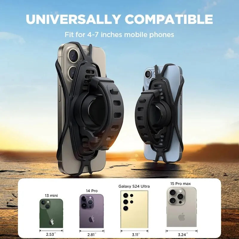 Best Bike Phone Mount for Bicycles & Motorcycles - Up to 7.2 Inches