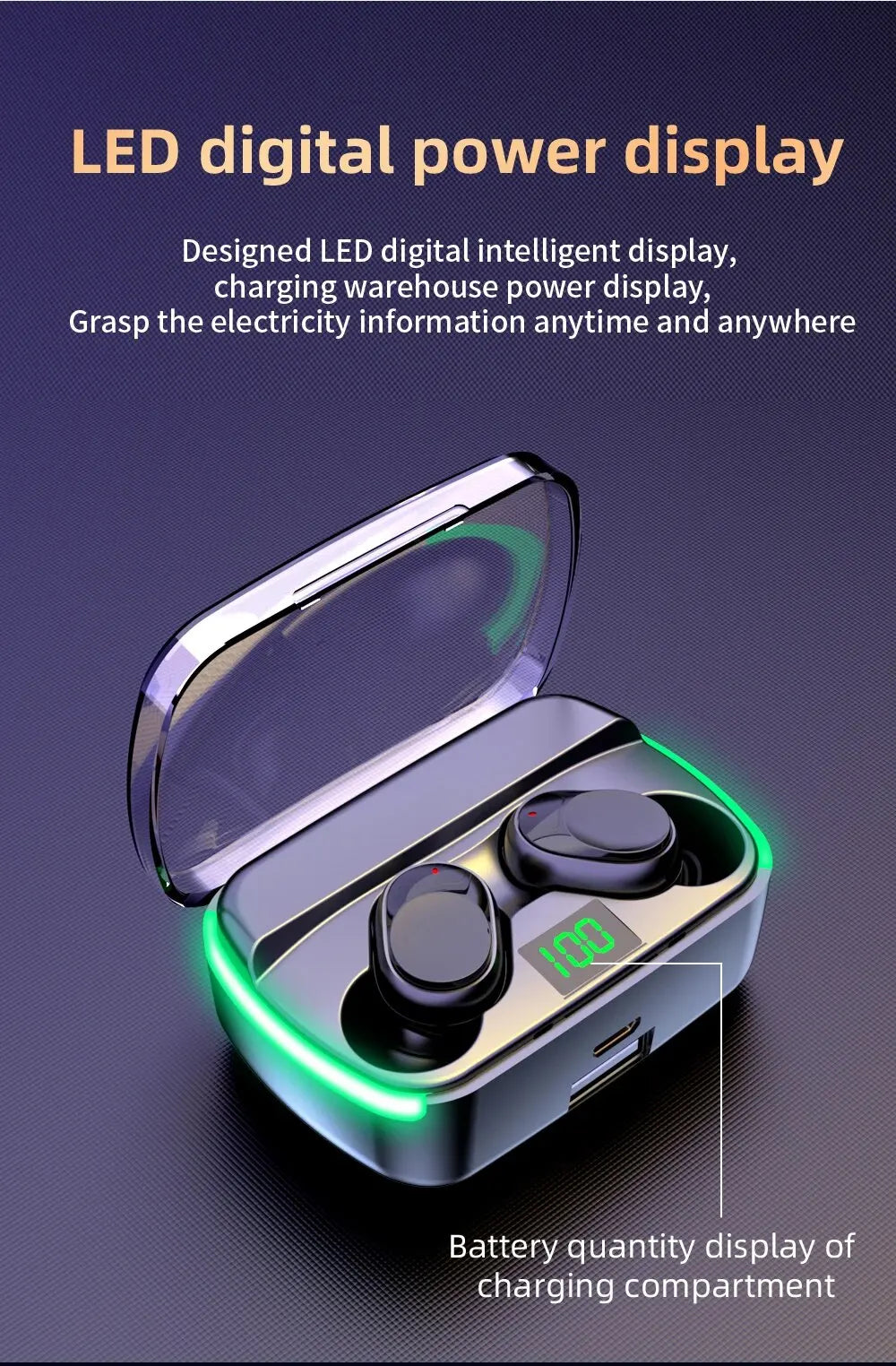 M60 TWS Earphones - Wireless Bluetooth 5.3 Earbuds