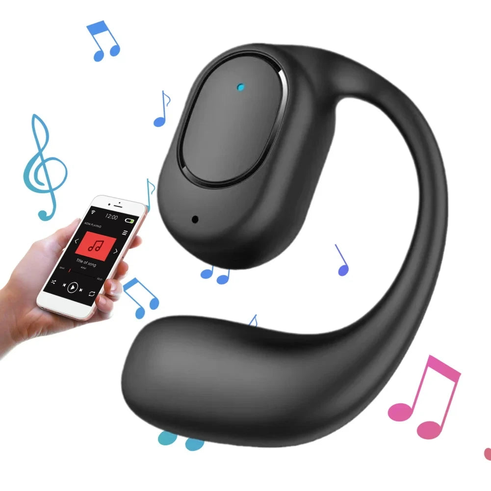 Waterproof HiFi Headset for Hands-Free Convenience - CUGUU Wireless Ear Hook Headset
