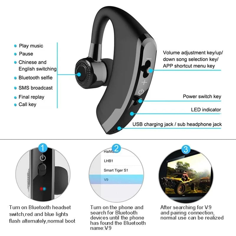 Top 10 Wireless Ear Hook Headsets with Mic