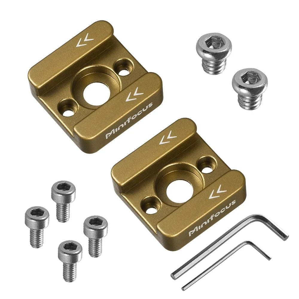 Hot Shoe to 1/4-20 Aluminum Adapter Mount for DSLR & Mirrorless Camera Rigs