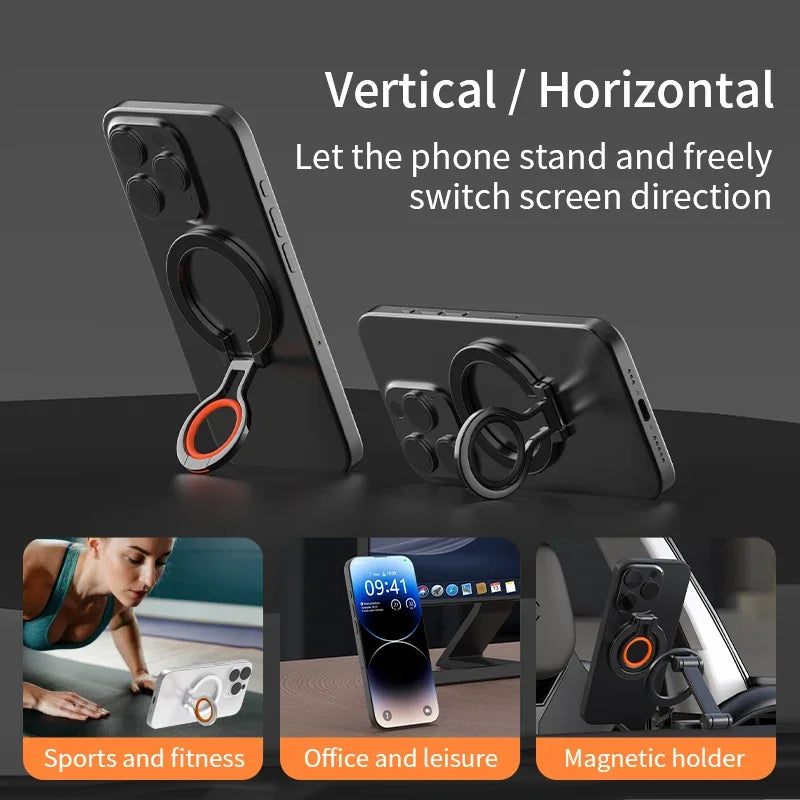 MagSafe Finger Ring Holder, 360° Rotating Phone Grip