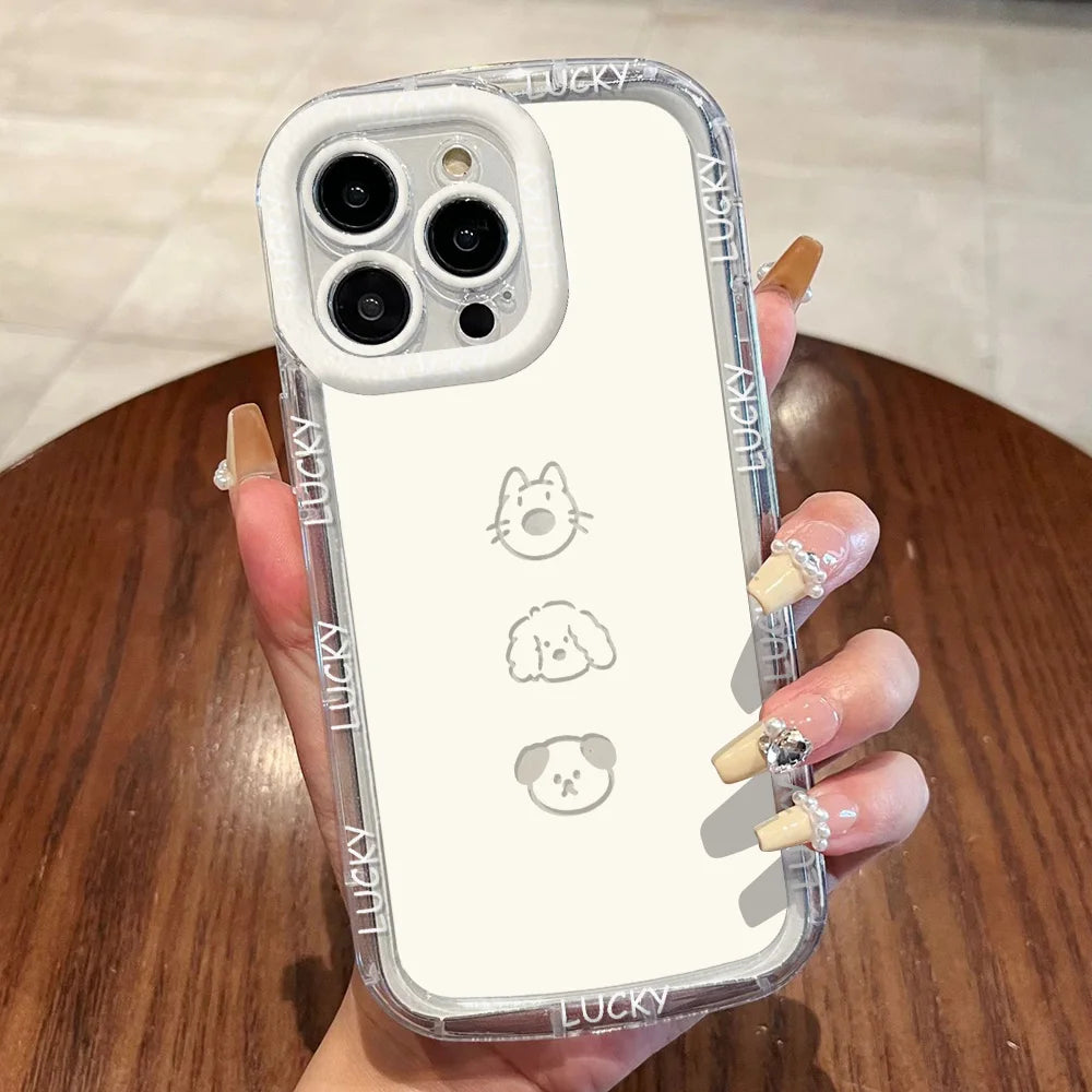 Cute Cat iPhone 7-17 Pro Max Case | Soft Cartoon Design | JEFF's Favorite Picks