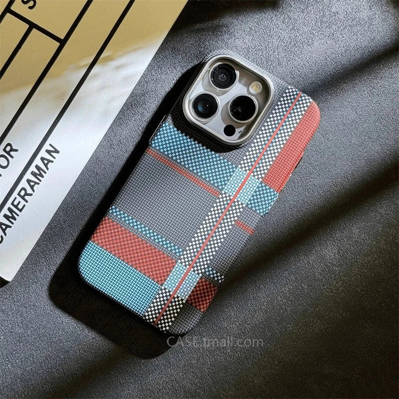 Carbon Fiber MagSafe Case for iPhone 15/16/17 Pro Max – Camera Lens Protection