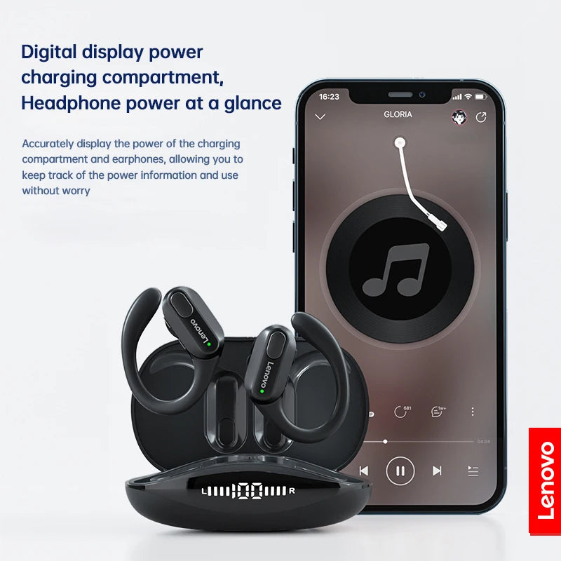 Lenovo XT80 Bluetooth 5.3 TWS Sport Earphones | LED Display | HiFi ANC | Waterproof | 500mAh