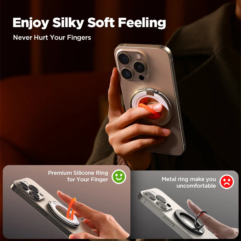 JOYROOM MagSafe Phone Ring Holder – Magnetic Kickstand Grip for iPhone & All