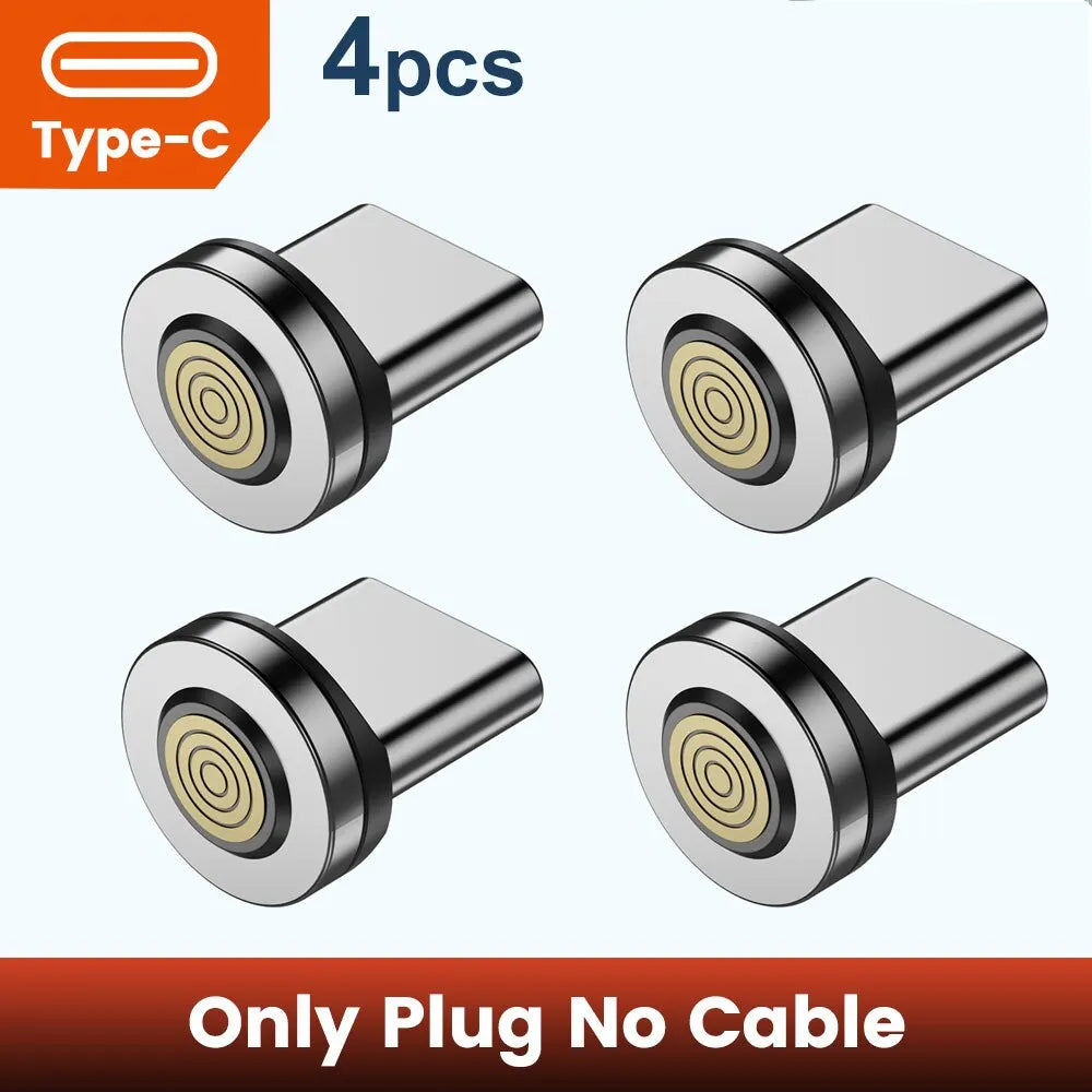 Toocki 540° Rotate Magnetic Cable | 3A Fast Charging Type-C Lightning Micro USB Braided Cord