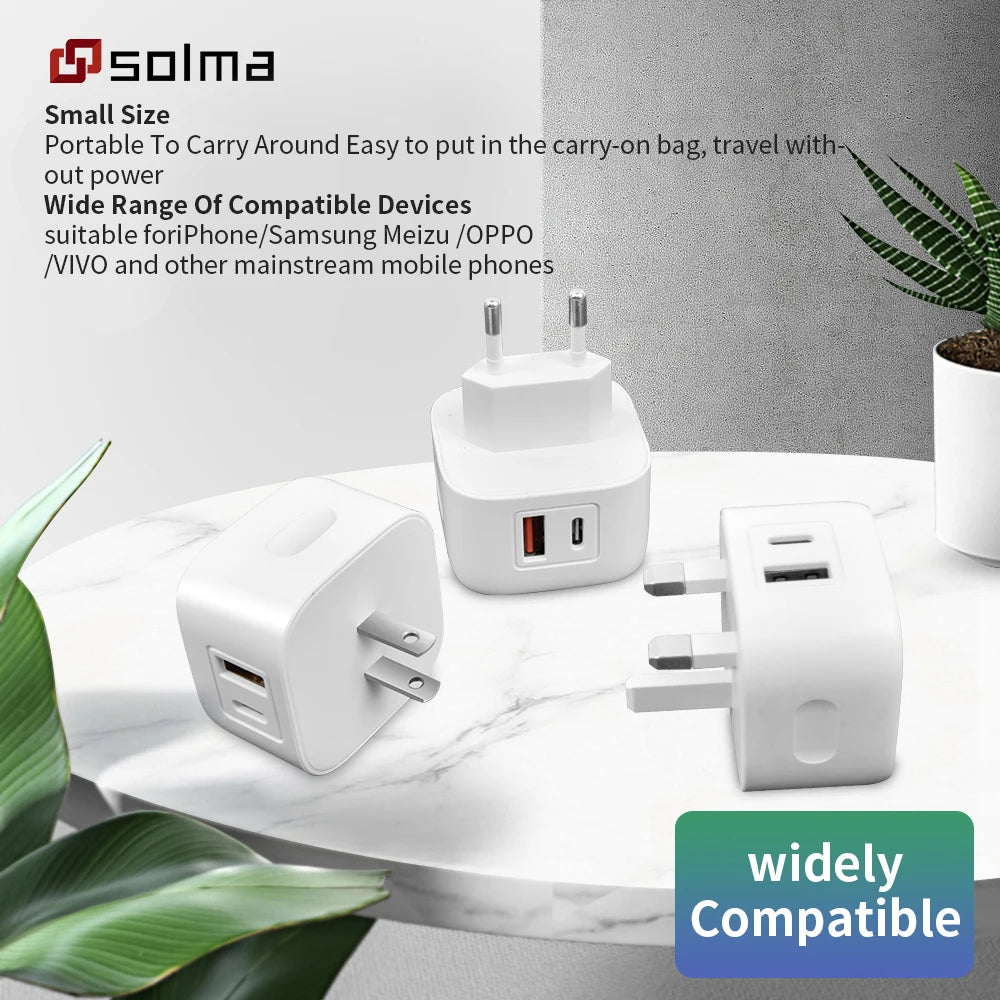 12W USB-C Wall Charger for iPhone and Samsung - Dual Port Fast Charging — magsafe accessories