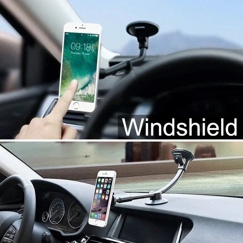 Homhu Magnetic Car Phone Holder – Long Arm Windshield Mount