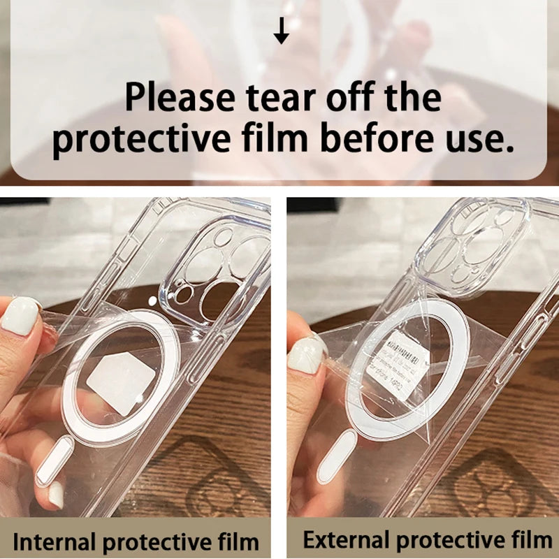 QIXTWO iPhone Clear MagSafe Case - Top Protection & Style