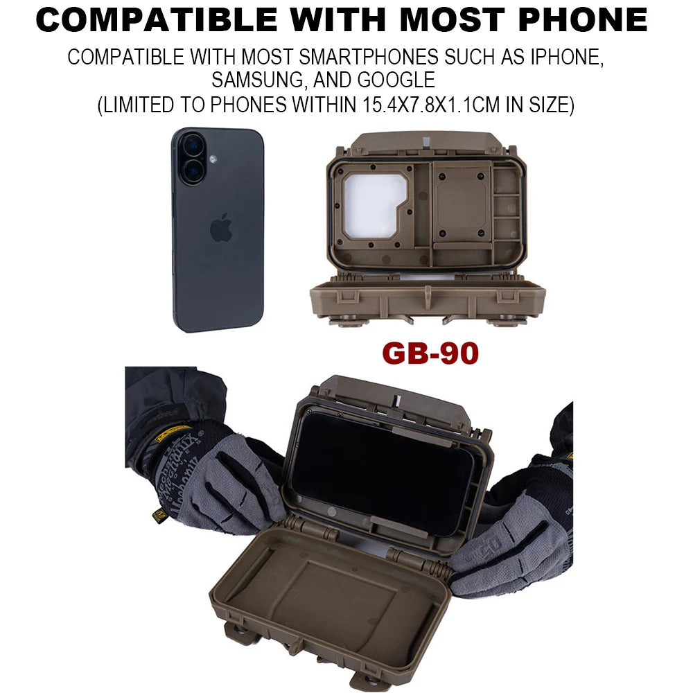 Tactical MOLLE Phone Pouch – Universal Holder for Airsoft & Hunting