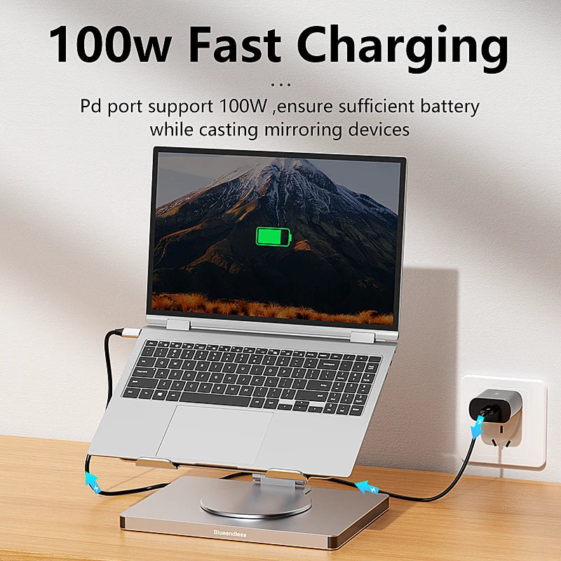 Best 10-in-1 Laptop Stand Hub, Laptop Professional Essentials — usb-c laptop stand hub