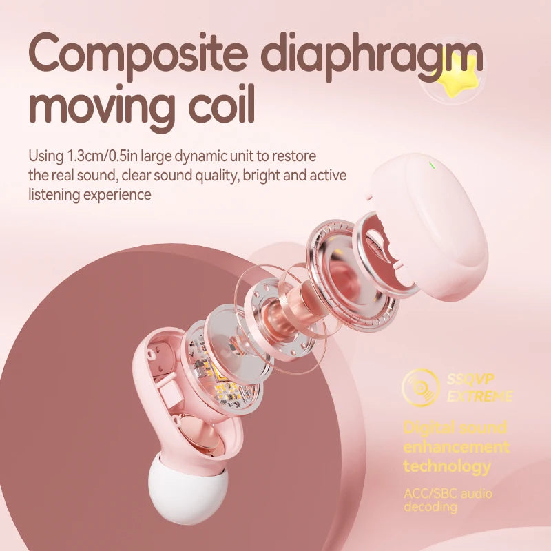 Hello Kitty Wireless Earbuds with Waterproof Charging Case