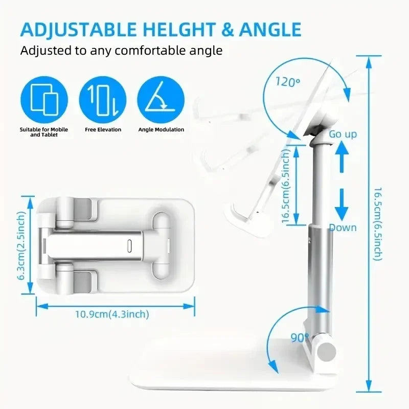 Adjustable Telescopic Phone & Tablet Stand – Foldable & Ergonomic Desk Holder – phone-stand