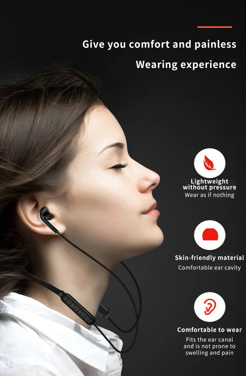 9D Spatial Audio Neckband Earphones