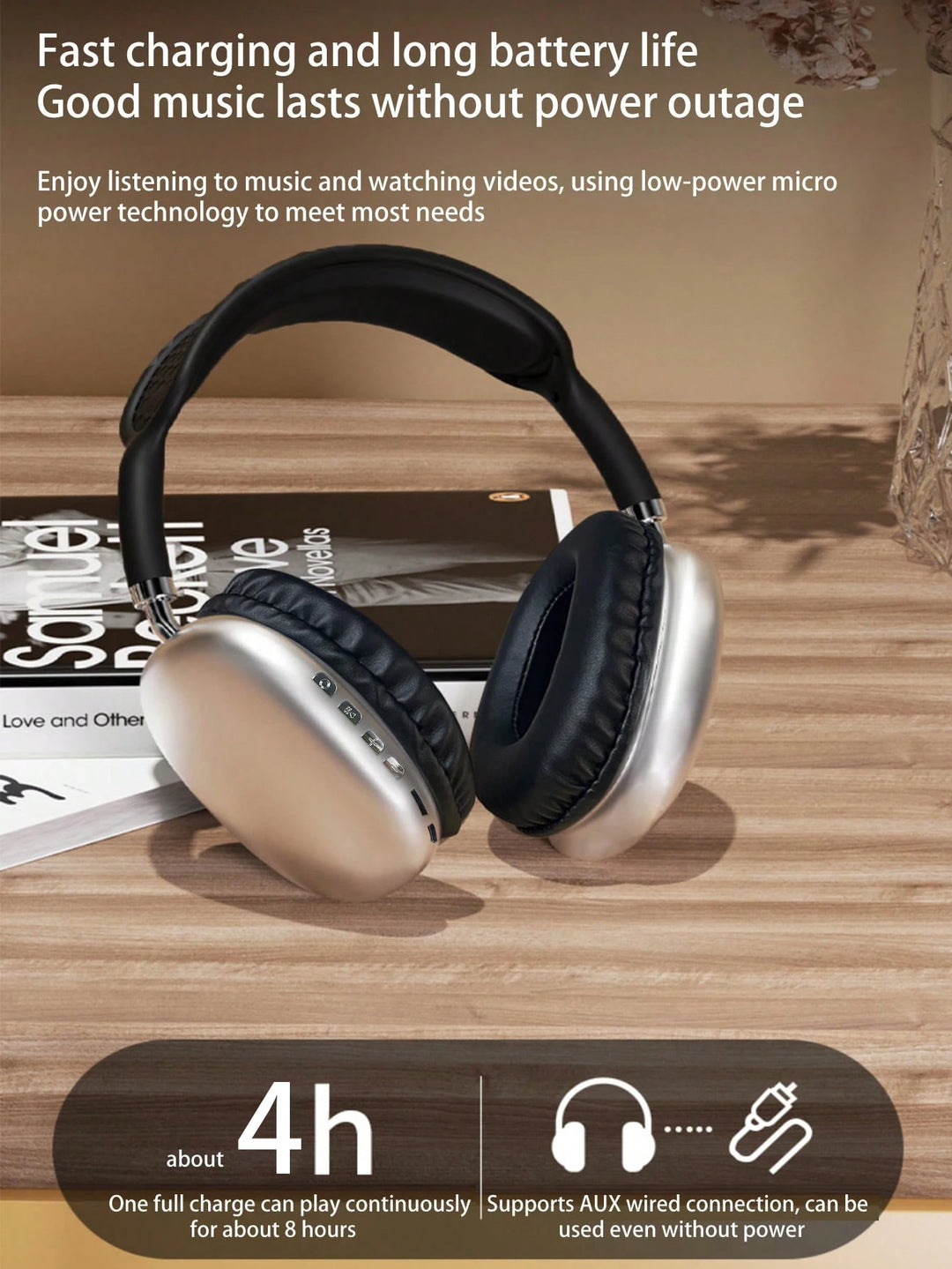 T-WOLF ANC Bluetooth Headphones