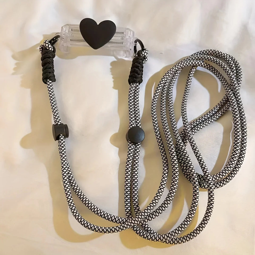 Adjustable Crossbody Phone Lanyard with Case Clip Tab