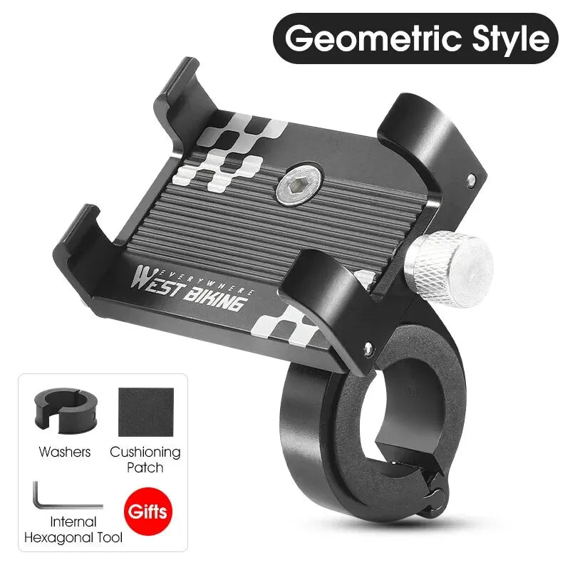 Bike Phone Mount, 77g Ultra-Light West Biking Aluminum Alloy Bracket