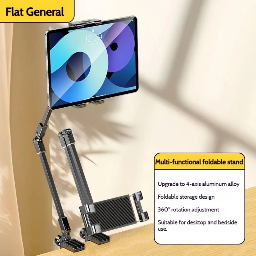 Adjustable Tablet & Phone Stand 360° Rotation Bedside Holder
