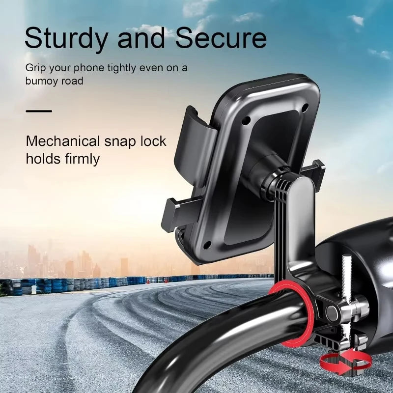 YANGGLOB MTB Phone Mount – Fast Lock Shockproof Rotatable Bike Holder