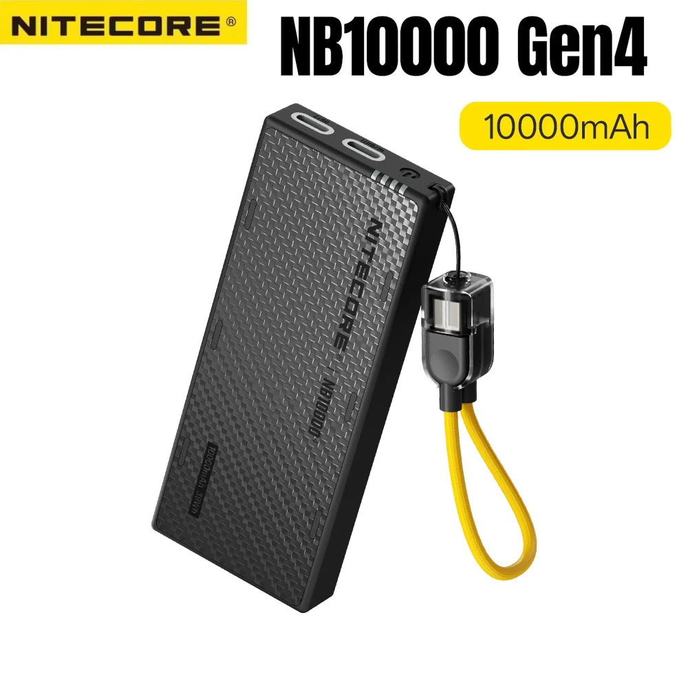NITECORE NB10000 Gen4 Carbon Fiber Power Bank 10000mAh