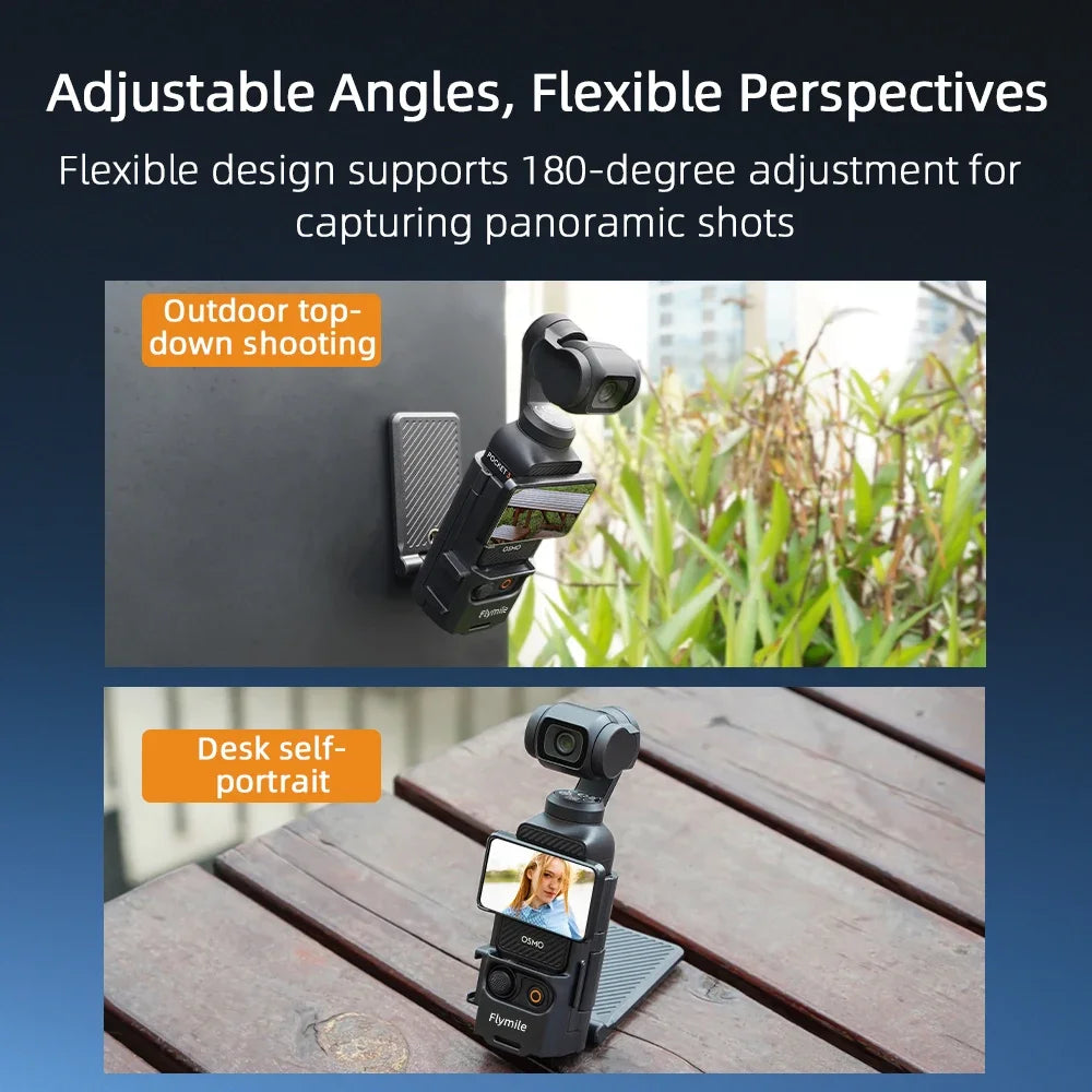 Flymile Magnetic Mount for DJI OSMO Pocket 3 – Cycling Vlog Tabletop Holder