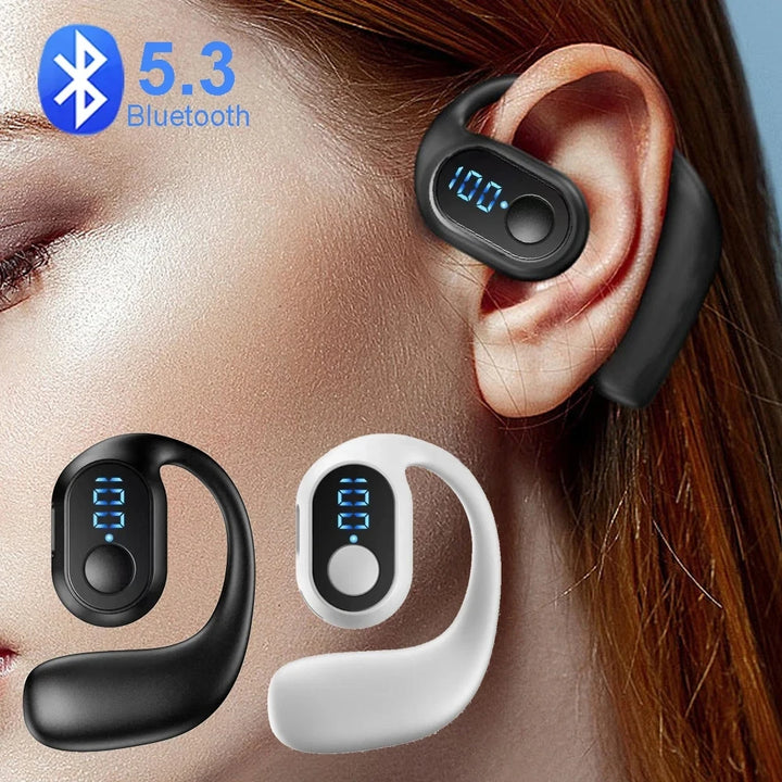 OENY Bluetooth 5.3 Ear Hook Headset – Noise Cancelling & 10h Playtime – audio-accessory