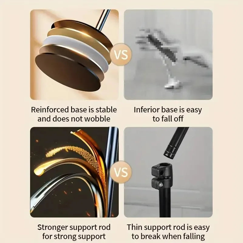 Adjustable Telescopic Phone Stand – 360 Rotation Desk Holder for Live Streaming