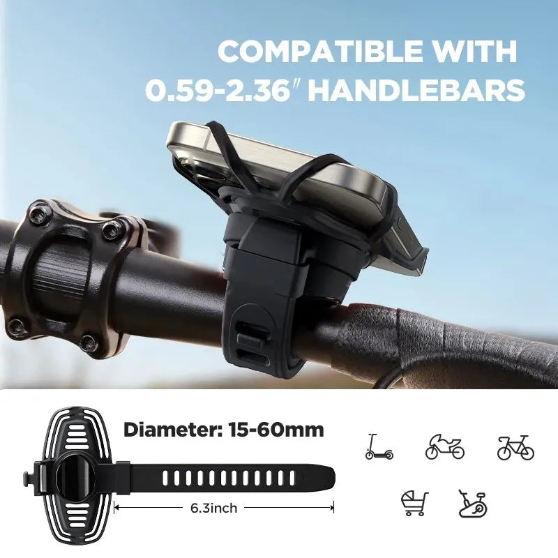Best Bike Phone Mount for Bicycles & Motorcycles - Up to 7.2 Inches