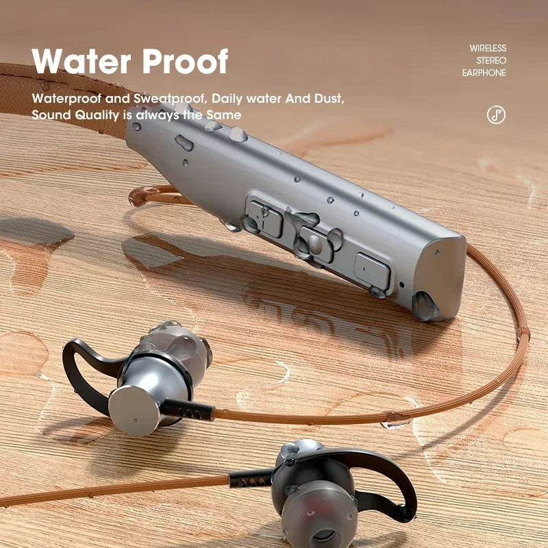 Lamgool Sports Bluetooth Earphones with Micro SD Slot - Sweatproof & Water Resistant