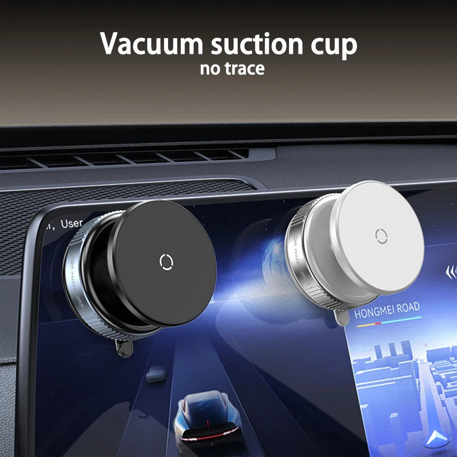 YLZ MagSafe Magnetic Vacuum Car Phone Holder | 360° Windshield Dashboard Mount for iPhone Android
