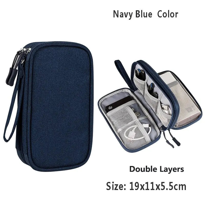 Cable Organizer Bag, Waterproof Travel Electronics Case