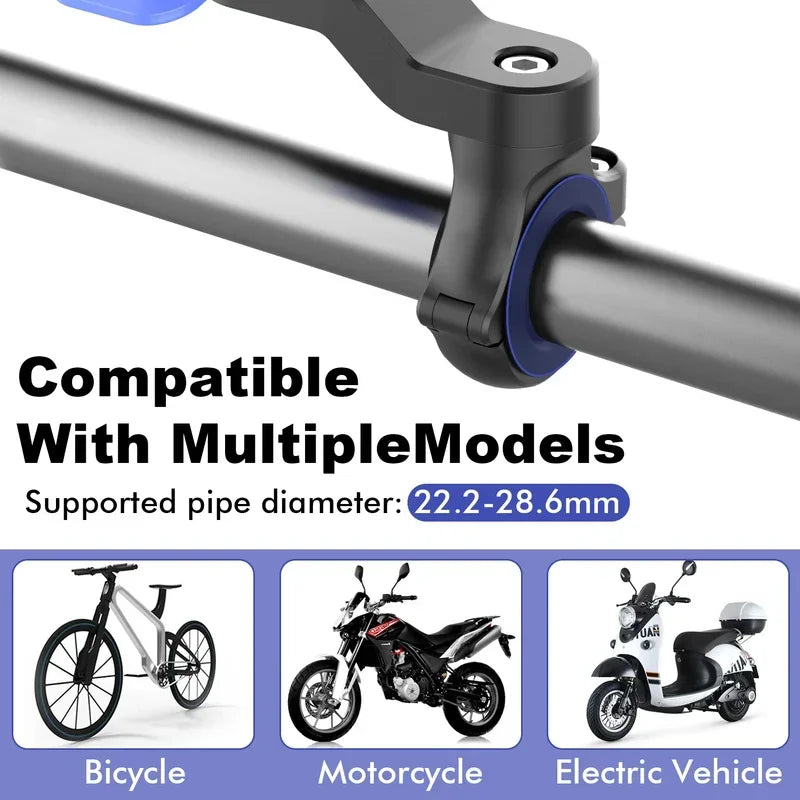 Universal Shock-Absorbing Phone Holder – 360° Bike & Moto Mount