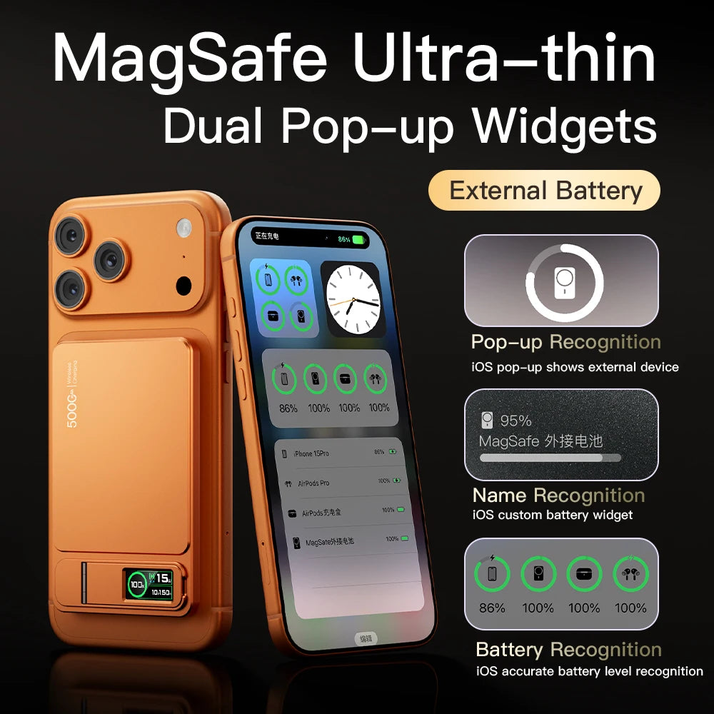 CCC 10000mAh 3-in-1 Magnetic Wireless Power Bank 20W Fast Charging MagSafe iPhone & Apple Watch